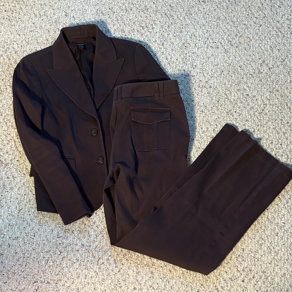 Women’s Two-Piece Black Suit Jacket and Trousers